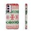 Icelandic Watercolor inspired by Christmas Sweaters - Impact Resistant Phone Case Samsung Galaxy S23 Plus Matte